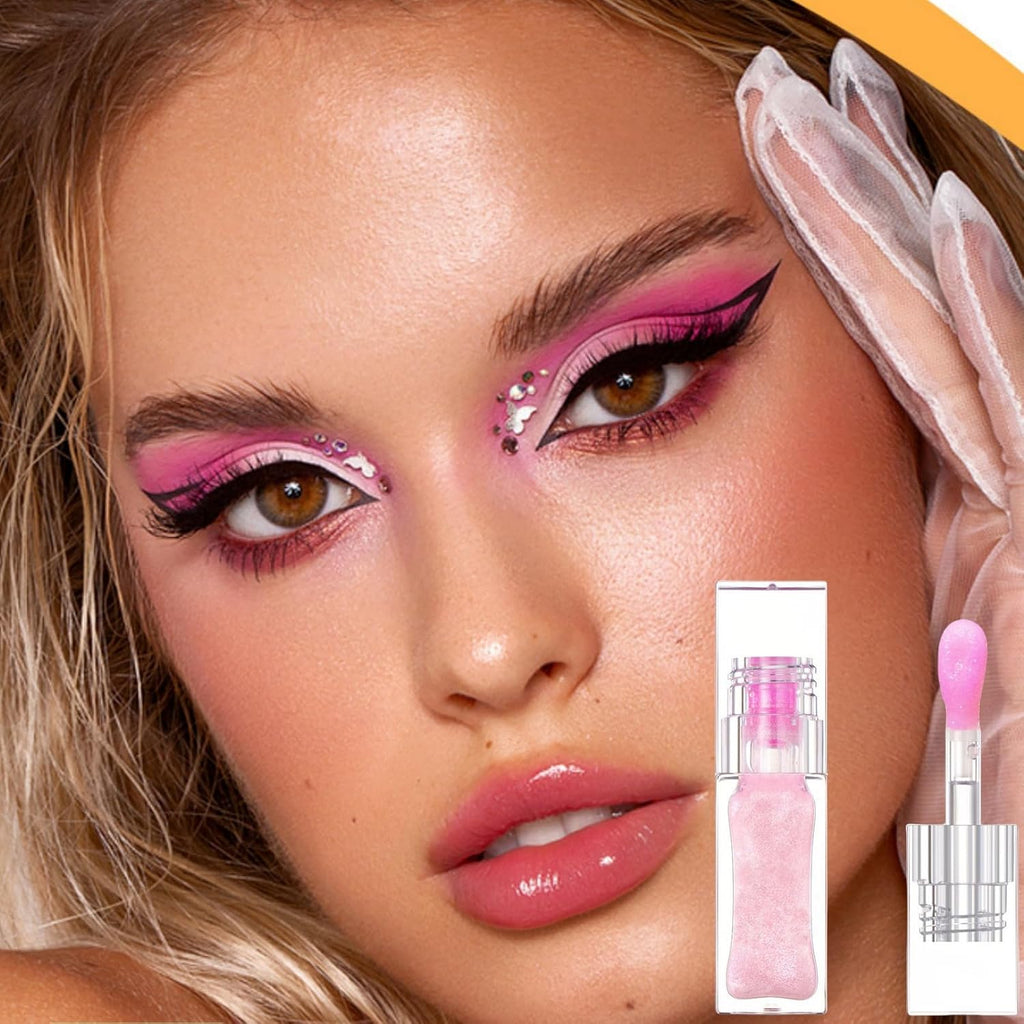 2PCS Magic Color Changing Lip Oil Stain,Magic Color Change Lip Glow Oil,Warm Change Moisturizing Lip Gloss,Hydrating Plumping Lip Gloss Lip Oil,Shimmery Color Changing Lip Glow Oil,Tinted Lipstick
