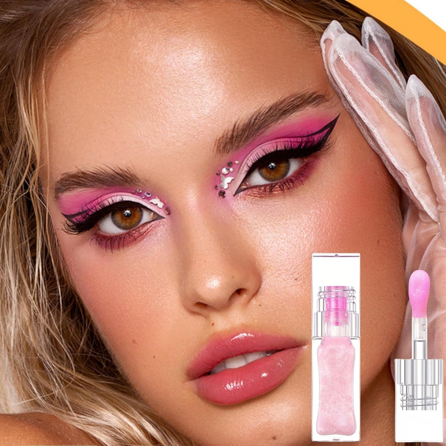 2PCS Magic Color Changing Lip Oil Stain,Magic Color Change Lip Glow Oil,Warm Change Moisturizing Lip Gloss,Hydrating Plumping Lip Gloss Lip Oil,Shimmery Color Changing Lip Glow Oil,Tinted Lipstick