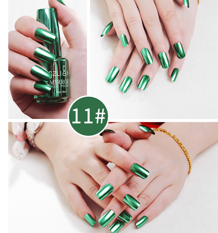 Shiny Mirror Finish Silver Nail Polish