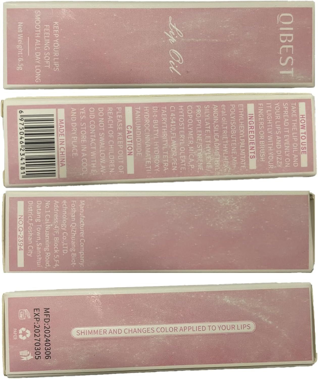 Magic Color Changing Lip Oil, Warm Change Moisturizing, Long Lasting Nourishing Big Brush Lip Gloss (#1)