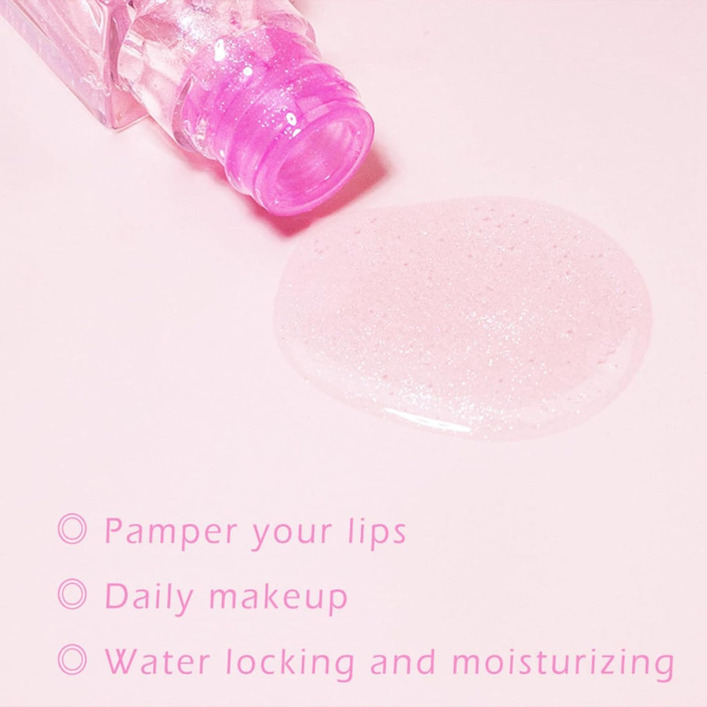 2PCS Magic Color Changing Lip Oil Stain,Magic Color Change Lip Glow Oil,Warm Change Moisturizing Lip Gloss,Hydrating Plumping Lip Gloss Lip Oil,Shimmery Color Changing Lip Glow Oil,Tinted Lipstick