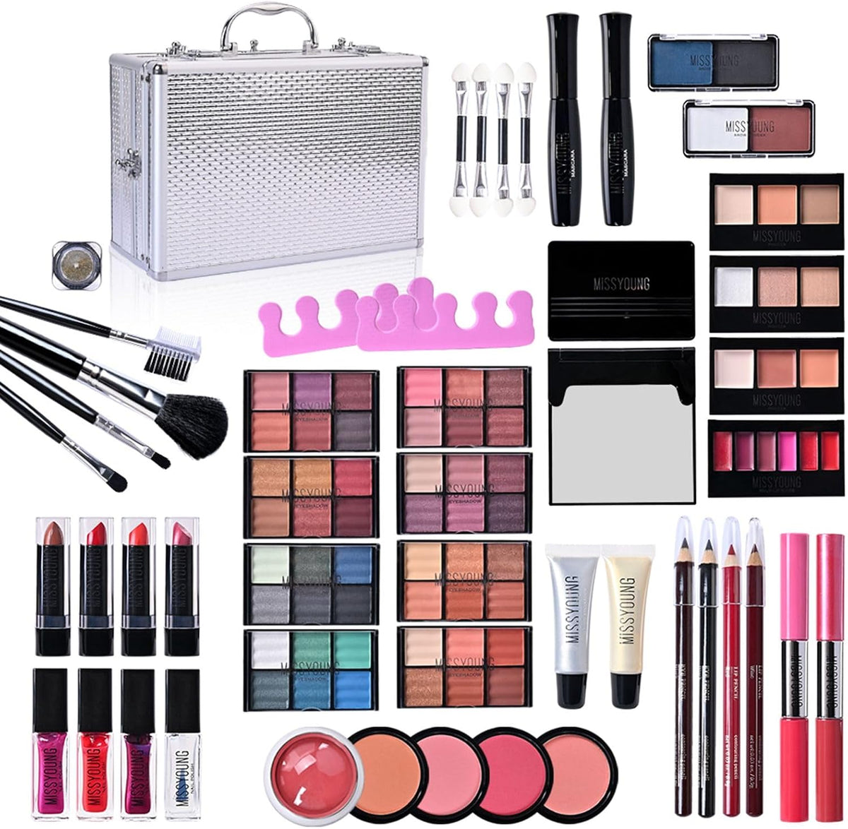 All in One Makeup Kit, Xmas Full Makeup Gift Set for Women Girls