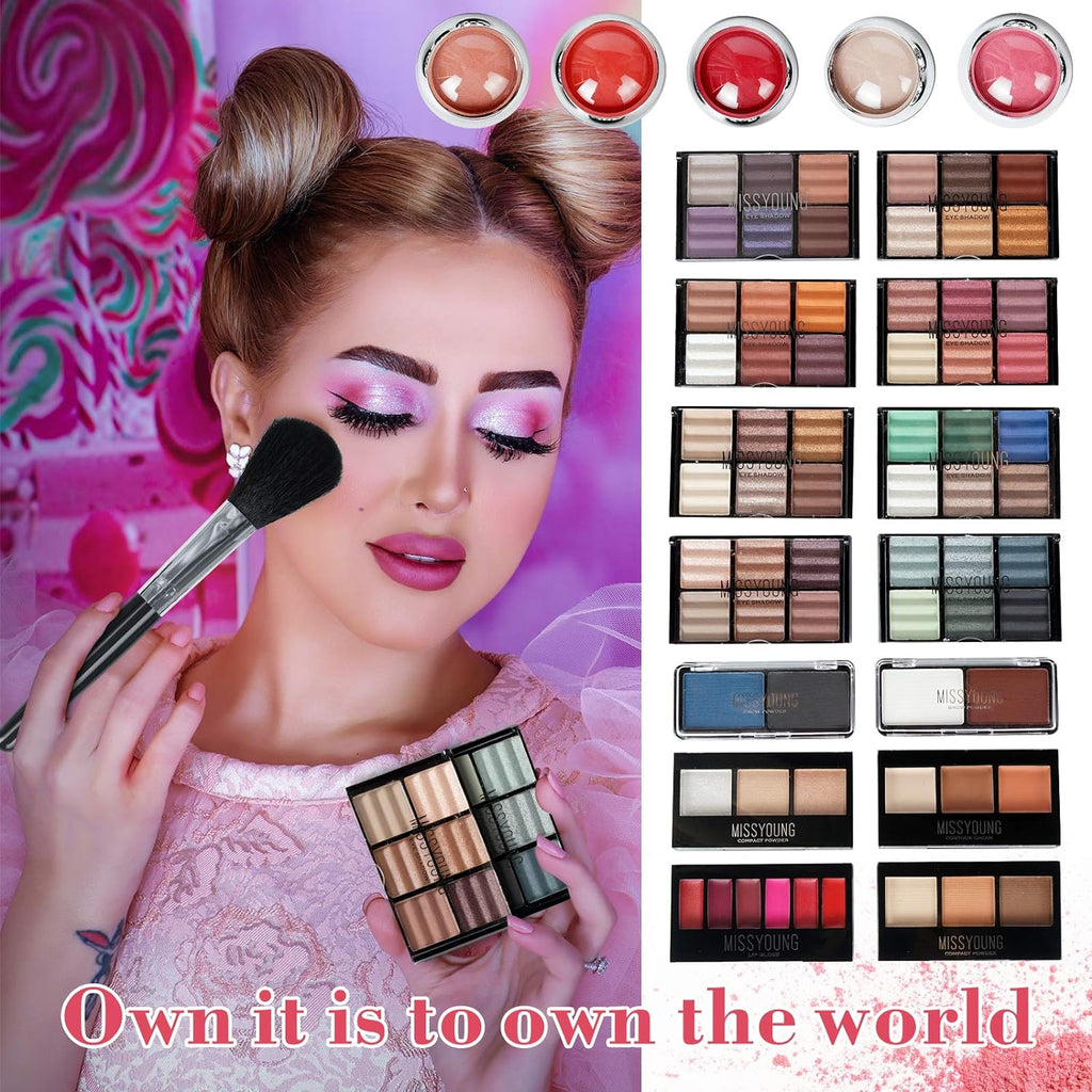 All in One Makeup Kit, Xmas Full Makeup Gift Set for Women Girls
