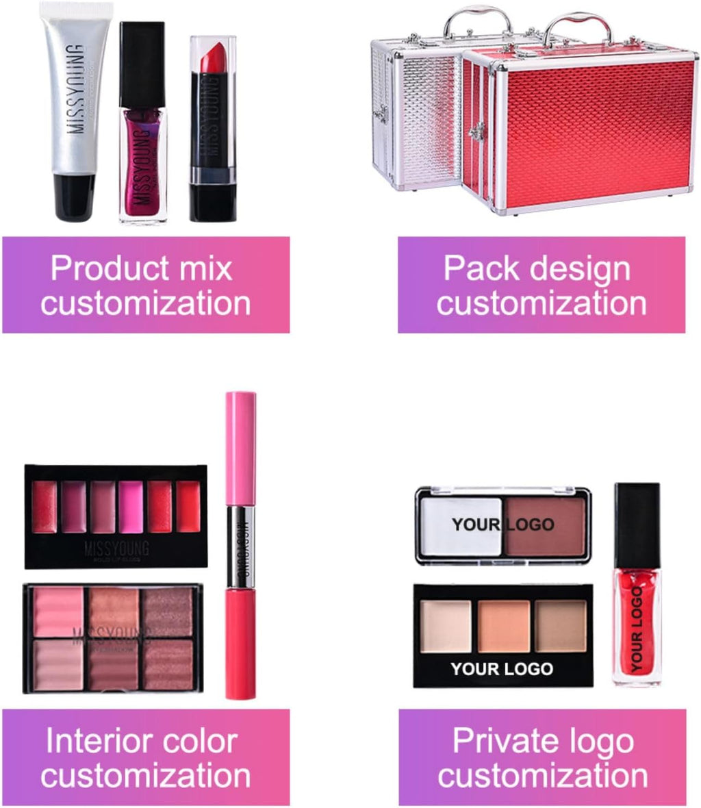 All in One Makeup Kit, Xmas Full Makeup Gift Set for Women Girls