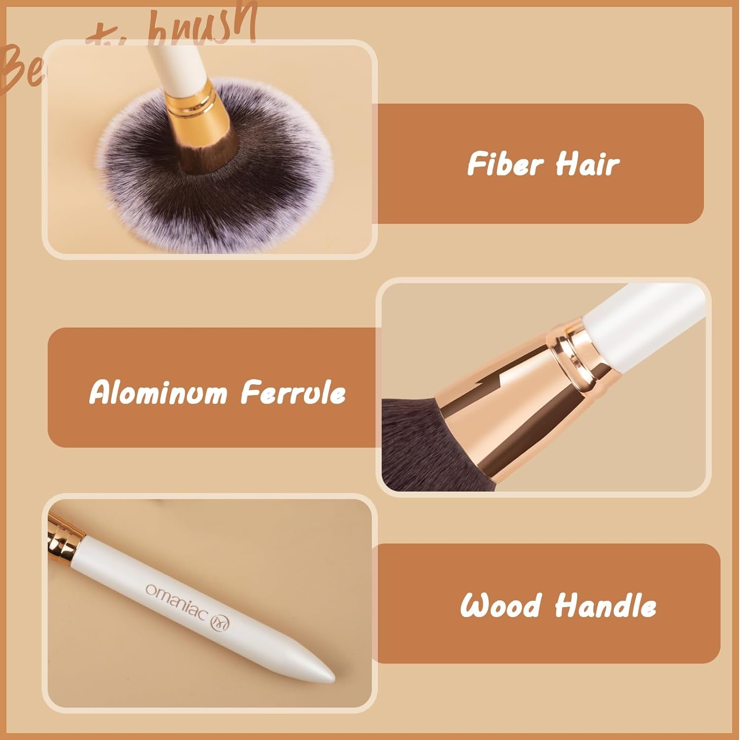 Professional Makeup Brush Set (12 Pieces) with Pearl Finish Handles - Ergonomic Design for Effortless Application, Complete Travel Makeup Brush Collection with Case